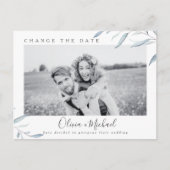 Carte Postale Dusty bleu vert photo changer la date (Devant)