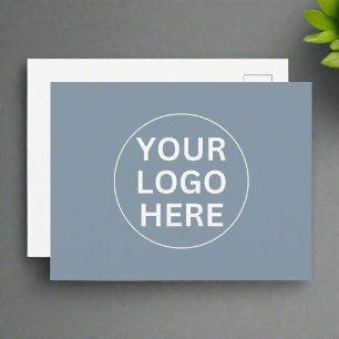 Carte Postale Dusty Blue l Professional Company Logo Promotionne