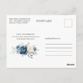 Carte Postale Dusty Blue Navy Champagne (Dos)