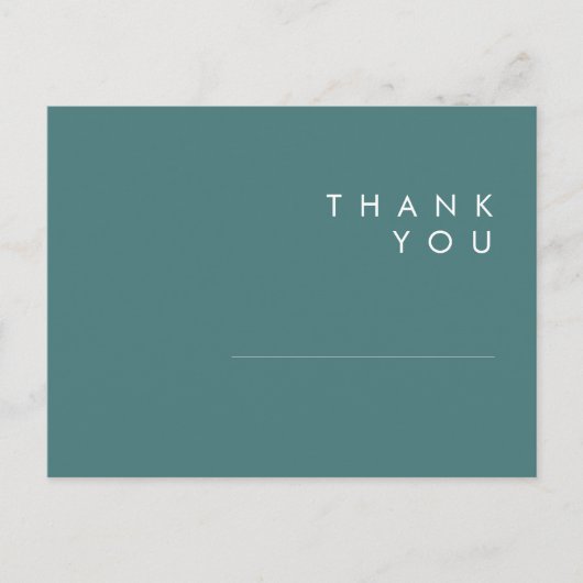 Carte Postale Dusty Boho | Merci Mariage vert (Devant)