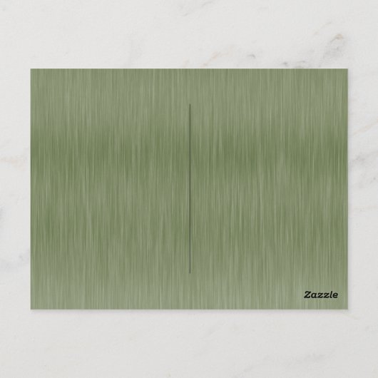 Carte Postale Dusty Green Shiny Elegant Sparkly Save the Date (Dos)