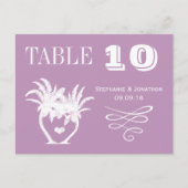 Carte Postale Dusty Lavender Purple Beach Destination Mariage (Devant)