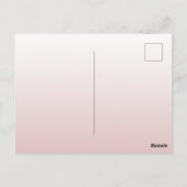 Carte Postale Dusty rose floral bordeaux faire-part de mariage (Dos)