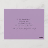 Carte Postale Dusty rose Peony Be My Matron of Honor Card (Dos)