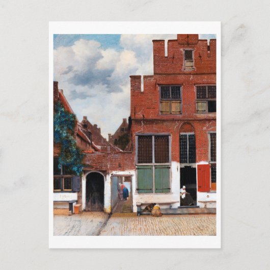 Carte Postale Dutch Alley, Johannes Vermeer (Devant)