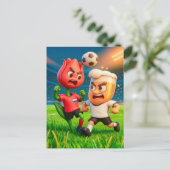 Carte Postale Dutch tulip versus German beer glass soccer duel (Debout devant)