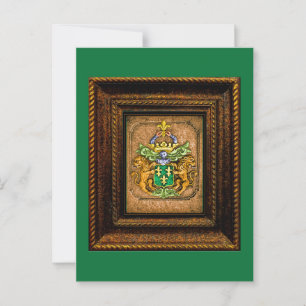 Carte Postale Dutch van Westervelt Famille Armoiries Salutation