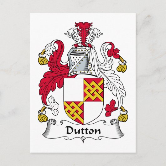 Carte Postale Dutton Family Crest (Devant)