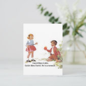 Carte Postale Duvid aime Golde. (Debout devant)