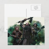 Carte Postale Dwalin, Nori et Bofur Graphic (Devant / Derrière)