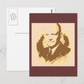 Carte Postale Dwight D Eisenhower Pop Art (Devant / Derrière)