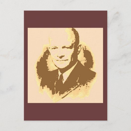 Carte Postale Dwight D Eisenhower Pop Art (Devant)