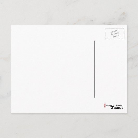 Carte Postale dwight pierre (Dos)