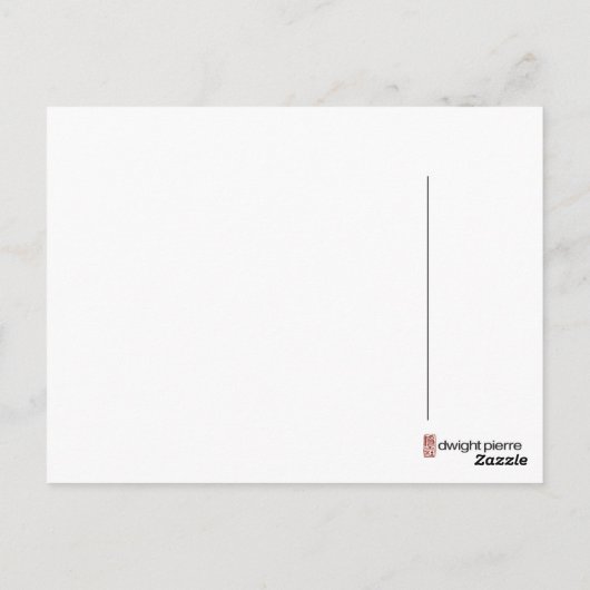 Carte Postale dwight pierre (Dos)