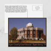 Carte Postale Dyer County Courthouse - Dyersburg, TN (Devant / Derrière)