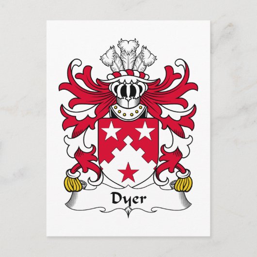 Carte Postale Dyer Family Crest (Devant)