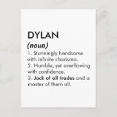 Carte Postale Dylan name, Editable name, Custom name (Devant)