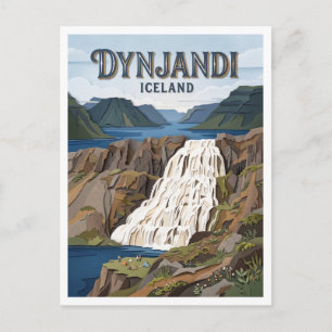 Carte Postale Dynjandi Þingeyri Islande