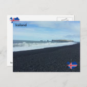 Carte Postale Dyrhólaey, Islande (Devant / Derrière)