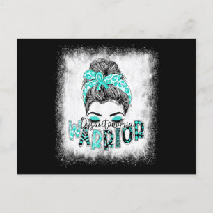 Carte Postale Dysautonomia Bleached Warriia Messy Bun Turquoise