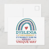 Carte Postale Dyslexia (Devant / Derrière)