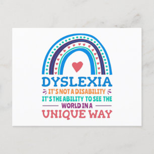 Carte Postale Dyslexia