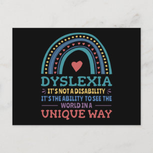 Carte Postale Dyslexia