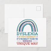 Carte Postale Dyslexia (Devant / Derrière)