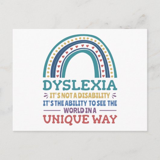 Carte Postale Dyslexia (Devant)
