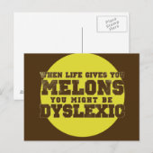 Carte Postale Dyslexie (Devant / Derrière)