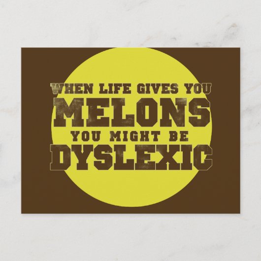 Carte Postale Dyslexie (Devant)