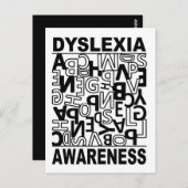 Carte Postale Dyslexie Sensibilisation Dyslexie Enseignants Étud (Devant / Derrière)
