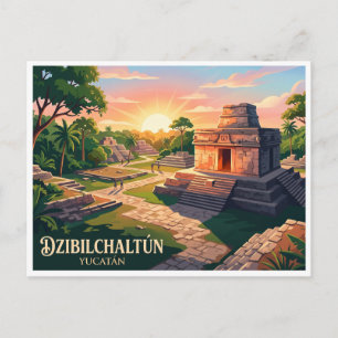 Carte Postale Dzibilchaltún Mérida Mexique