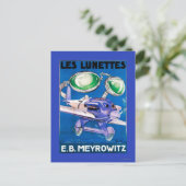 Carte Postale E.B. Meyrowitz Flying Goggles Publicité (Debout devant)