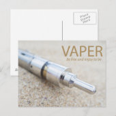 Carte Postale E-cigarette et vapotage (Devant / Derrière)