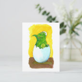 Carte Postale E est pour l'oeuf (Debout devant)