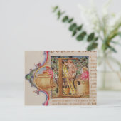 Carte Postale 'E' initial historique représentant la cueillette (Debout devant)