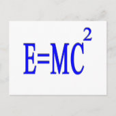 Carte Postale E=MC 2 (bleu) (Devant)