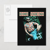Carte Postale e=mcvagina (Devant / Derrière)