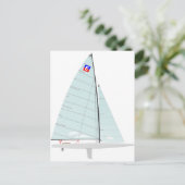 Carte Postale E-   scowRacing Sailboat onedesign Class (Debout devant)