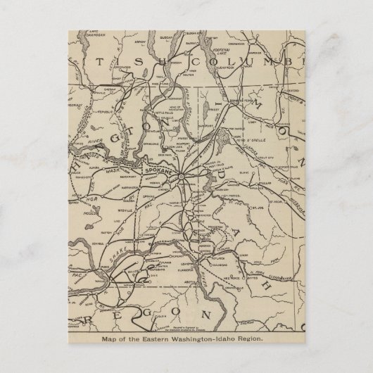 Carte Postale E Washington Idaho (Devant)