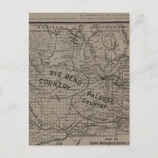 Carte Postale E Washington, N. Idaho (Devant)