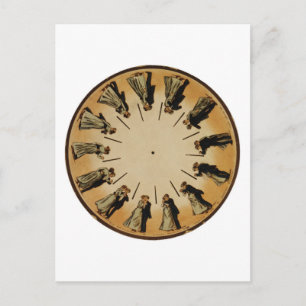 Carte Postale Eadweard Muybridge Couple Waltzing Phenakistoscope