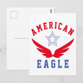 CARTE POSTALE EAGLE AMÉRICAIN - LIBERTÉ (Devant / Derrière)