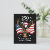 Carte Postale Eagle and Flag 250 Years of America 1776-2026 (Debout devant)