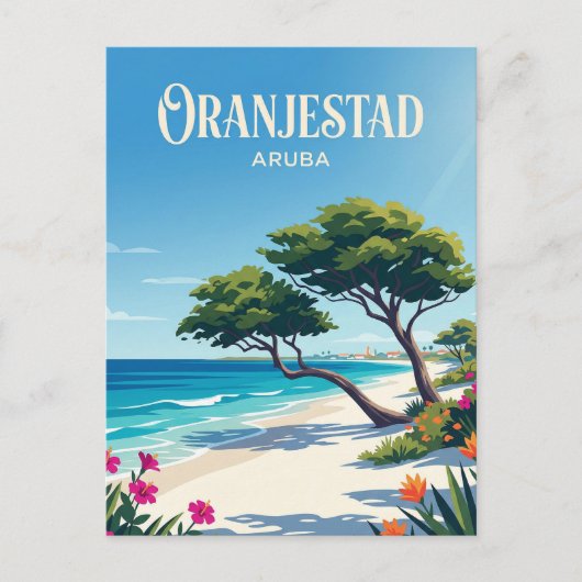 Carte Postale Eagle Beach Aruba (Devant)