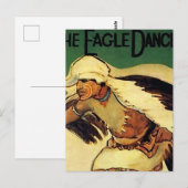 Carte Postale « Eagle Dancer » Art occidental de Gerald Cassidy (Devant / Derrière)