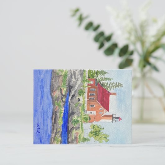 Carte postale Eagle Harbour Lighthouse (Debout devant)