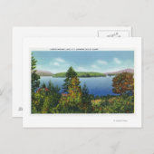 Carte Postale Eagle Island et Lower Saranac Lake View (Devant / Derrière)