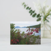 Carte Postale Eagle Lake et Red Maple Feuilles (Debout devant)